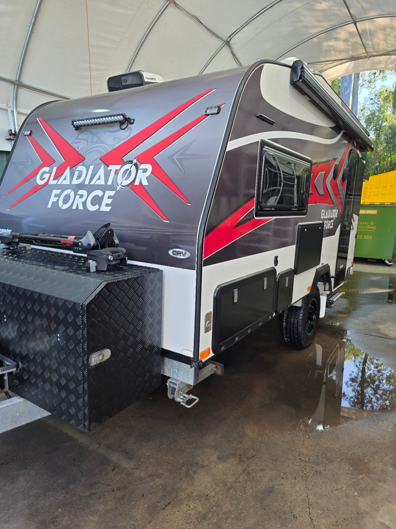 Gladiator Force caravan with deep gloss finish