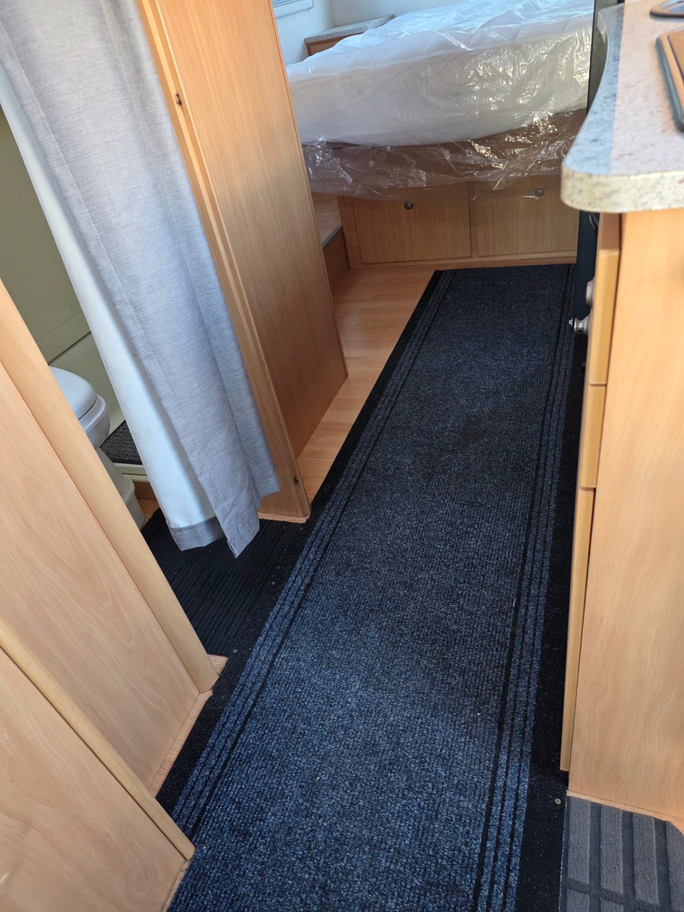 Same caravan interior after a full interior reset