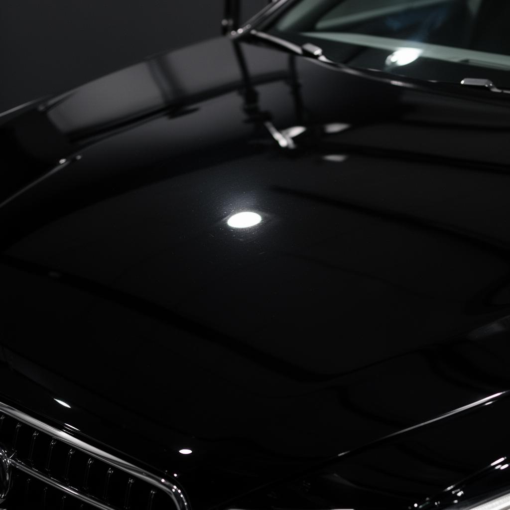 After – perfectly glossy black paint